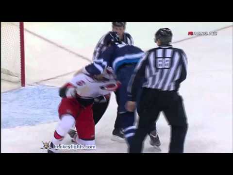 Tim Gleason vs Chris Thorburn Dec 9, 2011