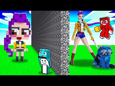 I TROLLED MY FRIENDS WITH K POP DEMON HUNTERS IN BUILDING BATTLE!! - Minecraft