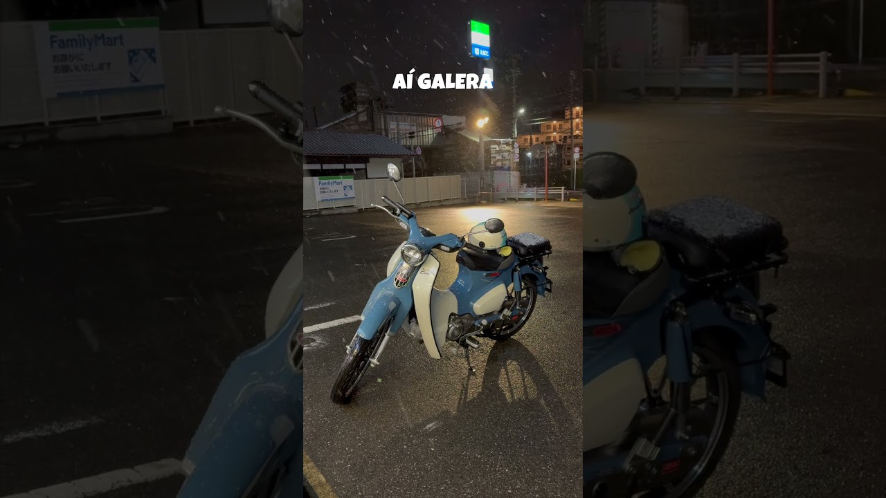 SORVETE DE MOTOCICLISTA #neve #bikelife #motovlog #supercub #japão #vlog