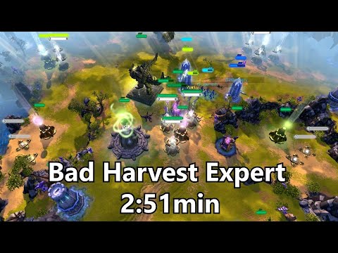 Skylords Reborn PvE - Bad Harvest Expert speedrun (2:51min)
