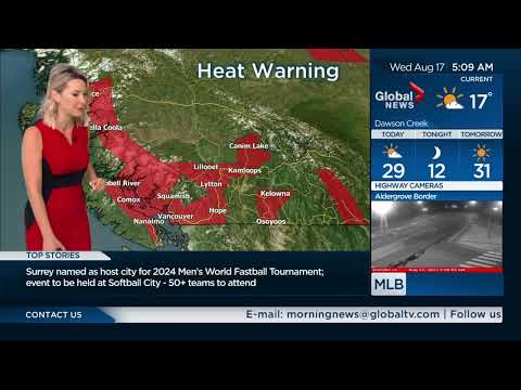 Kasia Bodurka - Morning News on Global BC - Wednesday, August 17, 2022.