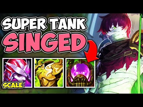 THIS SUPER TANK SINGED BUILD IS LITERALLY FREE LP! (SURVIVE ANYTHING) - League of Legends