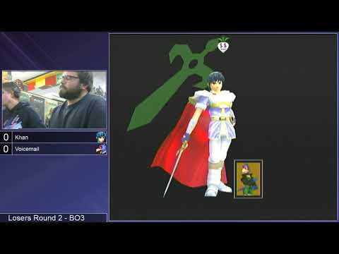 GSS 95 SSBM - Khan (Marth) vs. Voicemail (Falco) - Melee LR2