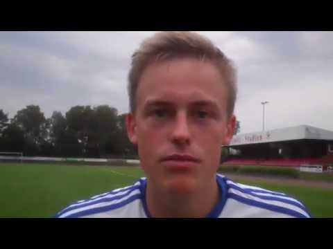 Felix Feldkamp von BW Hollage nach dem 4:2-Pokalsieg gegen Quitt Ankum