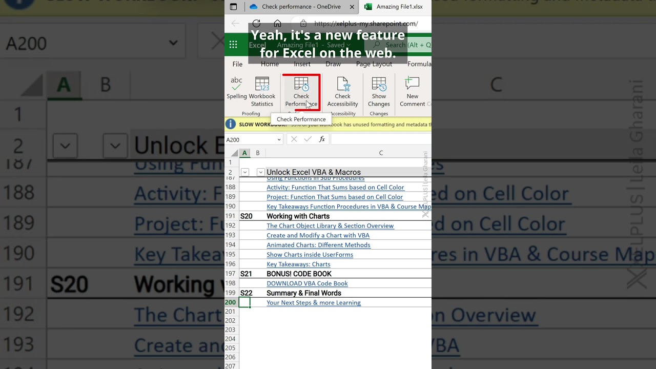 How to FIX Your SLOW Excel File #shorts