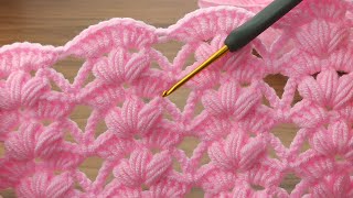 Amazing 💯👌Very easy crochet filled pistachio baby blanket model online tutorial