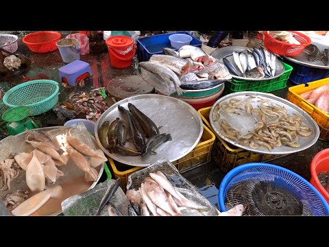 Mercado de frutos do mar / Mercado Ba Chieu na cidade de Ho Chi Minh, Vietnã