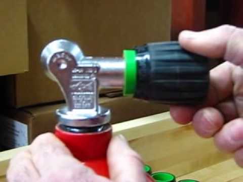 Vindicator Valve Handle Installed On Midland Diving Equipment Valve