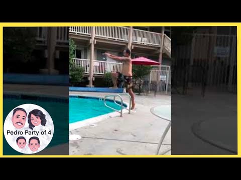 Cannonball into a Cold Swimming Pool #shorts