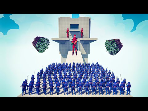 CAN 100x SAMURAI DEFEAT THE TOWER? - Totally Accurate Battle Simulator TABS