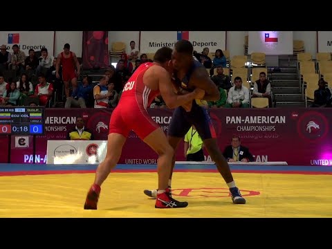 Qualification GR - 59 kg: Juan Carlos LOPEZ (COL) df. Danny NARANJO (ECU) by FALL, 4-0