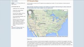DTV Reception Map