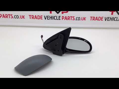 Fits Ford Focus 1998-2005 Door Wing Mirror Heated Electric Primed-Gray Driver Side video