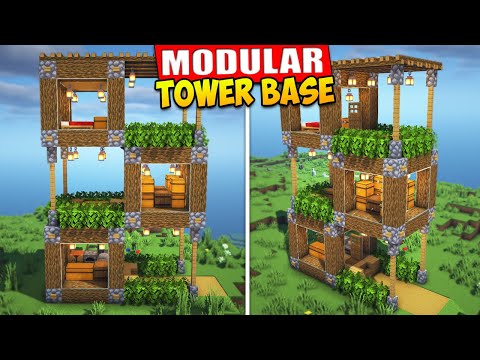 MarchiWORX Minecraft - Minecraft | How to Build a Tower Survival House Tutorial 🏠