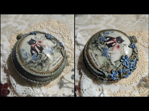 DIY Vintage Ornament  ❤️ Romantic  decoration ❤️ Decoupage tutorial