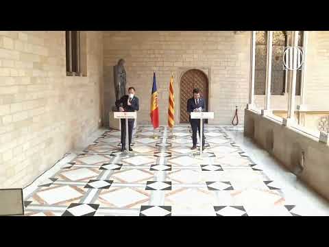 Compareixença després de la reunió amb el cap de Govern d’Andorra
