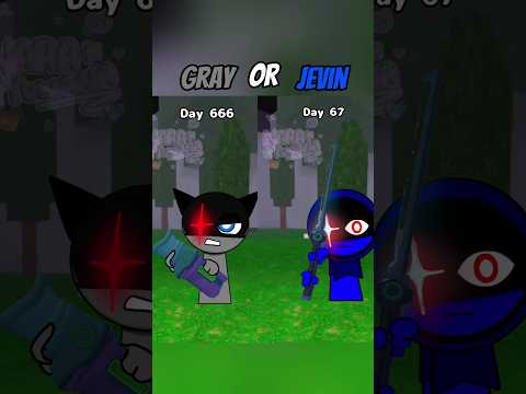 Sprunki x 99 night in forest gray Jevin #sprunki #shorts