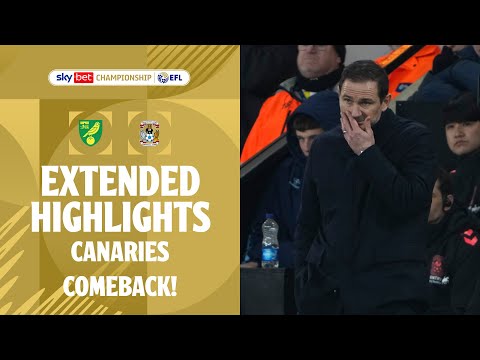 CANARIES COMEBACK! | Norwich City v Coventry City Extended Highlights