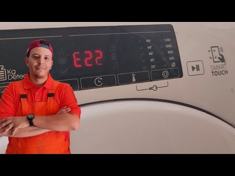 code erreur E22 for candy / washing machine code panne E22 machine à laver candy #candy #viral