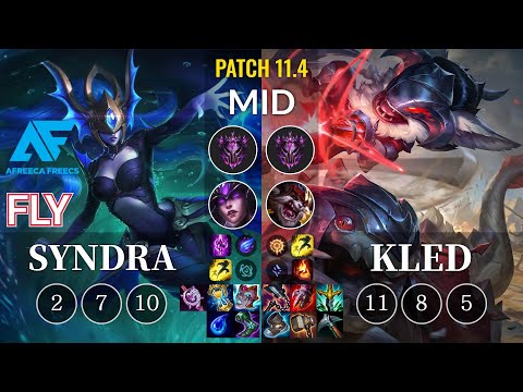 AF Fly Syndra vs Kled Mid - KR Patch 11.4