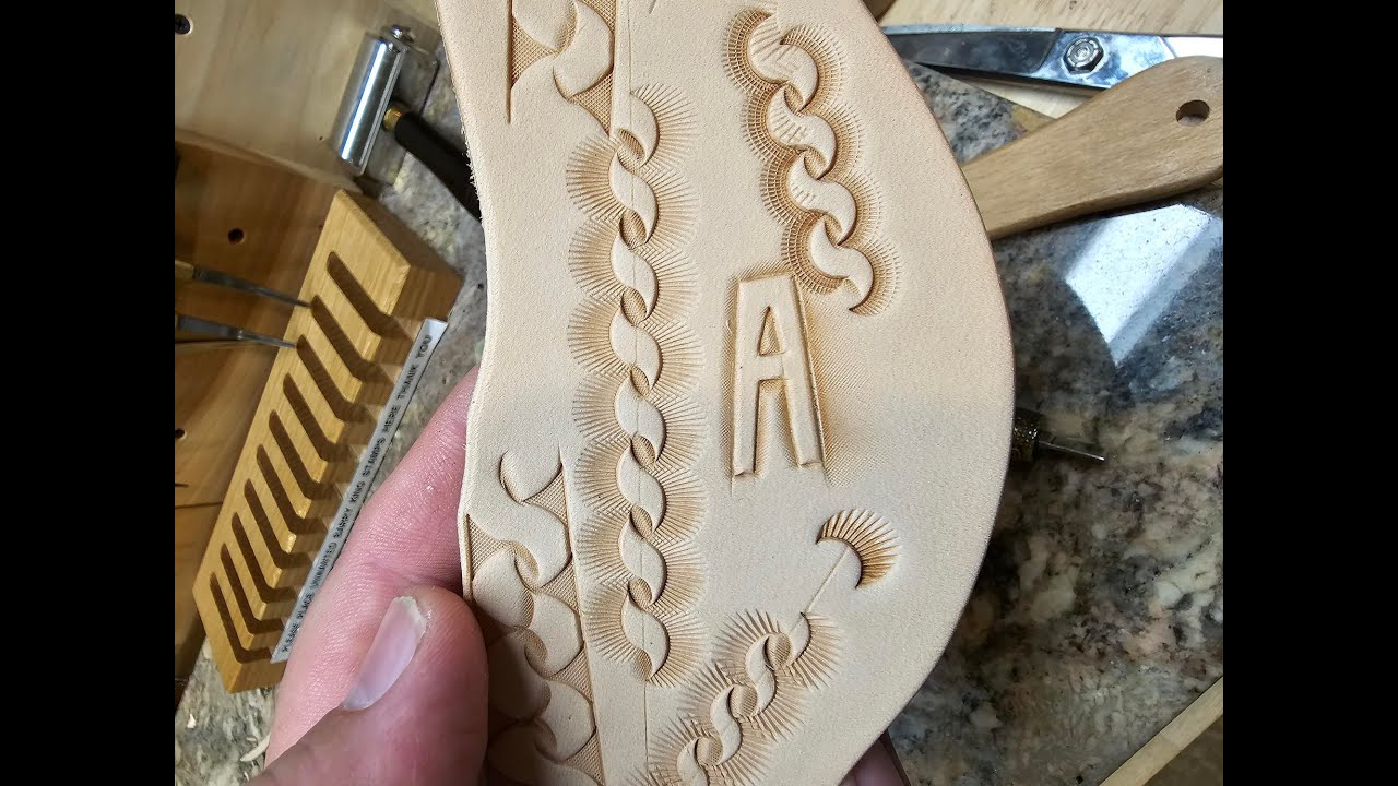 Tooling a Ribbon Border using simple tools