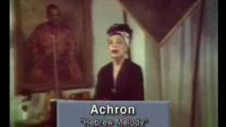 Robert Moog and Clara Rockmore interview featuring Hebrew Melody (Achron) - Theremin