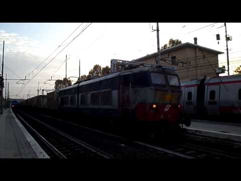 E655.451 sul MRS 57306 Roma Smistamento - Prato Centrale, in partenza da Settebagni
