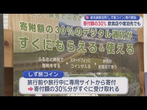 YouTube Video 駿河湾フェリーの利用促進や観光客の県内周遊促進のためデジタル通貨「しず旅コイン」を発行　静岡県