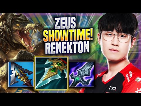 ZEUS SHOWTIME WITH RENEKTON! - T1 Zeus Plays Renekton TOP vs Camille! | Preseason 2023