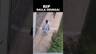 LAST VIDEO OF RAILA ODINGA WALKING IN  INDIA MINUTES BEFORE HIS DEATH😭 #kenyanews #citizentv