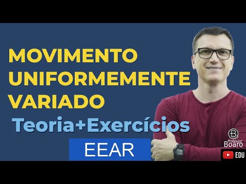 Uniformly Varied Motion - Theory + Exercise | Professor Boaro Falls EVERY YEAR