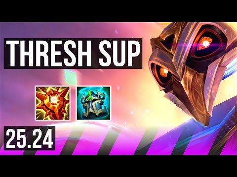 THRESH & Jinx vs NAUTILUS & Aphelios (SUP) | KR Master | 25.24