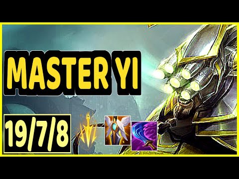 MASTER YI VS XIN ZHAO - 19/7/8 KDA JUNGLE GAMEPLAY EMERALD III
