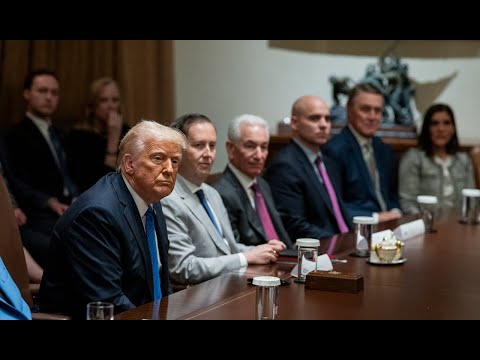 President Trump Stops by Meeting with U.S. Ambassadors