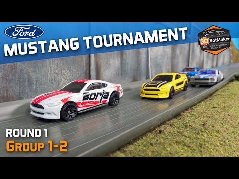 Ford Mustang Tournament (Round 1 Groups 1-2) Diecast Racing