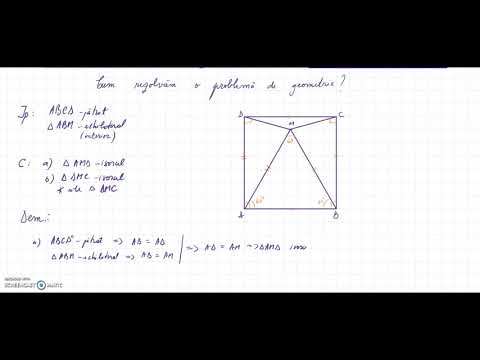 Cum rezolvăm o problemă de geometrie?