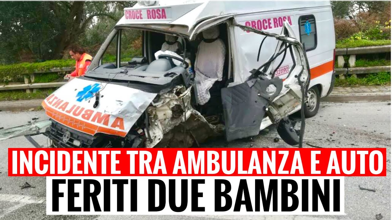AMBULANZA SI SCHIANTA CONTRO UN'AUTO: 7 FERITI TRA CUI ANCHE 2 BAMBINI