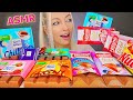 ASMR EATING CHOCOLATE NESTLE RITTER SPORT CANDY BARS DESSERT MUKBANG 초코바 모음 먹방