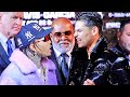 GERVONTA DAVIS & RYAN GARCIA HAVE HEATED FIRST FACE OFF! EXCHANGE WORDS AFTER TANK IS 2 HOURS LATE!