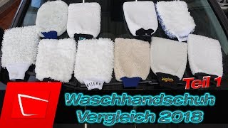 Waschhandschuhtest 2018 - Gifort, Marc Crouch, Glart, Cleanbob, Meguiars MEX3002  im Test