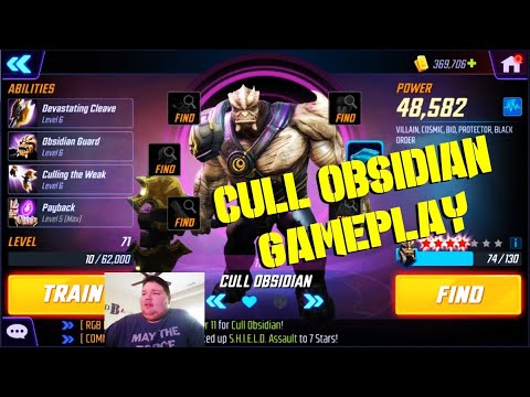 Cull Obsidian Unlock & Gameplay! - MARVEL Strike Force