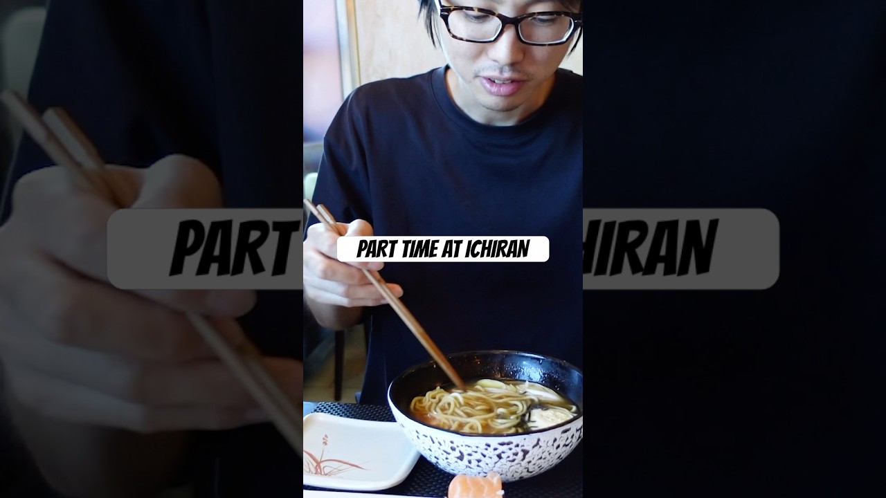 Why my wife turned out the ICHIRAN part-time job in JAPAN