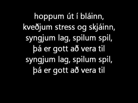 Stingum af - Mugison  texti