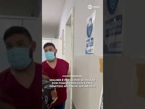 Mulher é presa ao se passar por fonoaudióloga e PM é demitido ao fingir ser médico | #SBTNotícias
