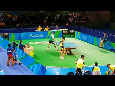 RIO2016 - Table Tennis Team Events - Brazil in the court