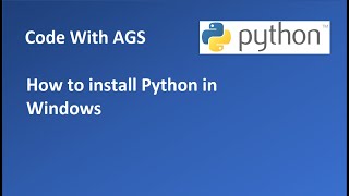 01 How to Install python on windows with python embedded Zip file
