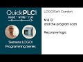 LOGO! M & Q (flags and outputs) and the program scan, Recursive logic | Siemens PLC Programming