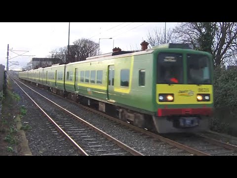 Irish Rail 8520 & 8100 Class Dart Trains - Sandymount, Dublin