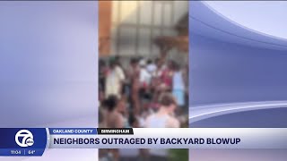 Neighbors outraged after massive pool party takes over Birmingham street