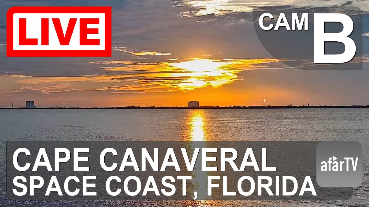 Live webcam view of Cabo Cañaveral desde el Indian River
